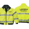 New England Security Safety Jacket Screen Printed Left Chest & Full Back 