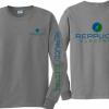 Reppuci Electric Long Sleeve Screen Printed Left Chest, Full Back and Left Sleeve 